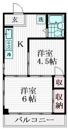 OKCコーポの物件間取画像